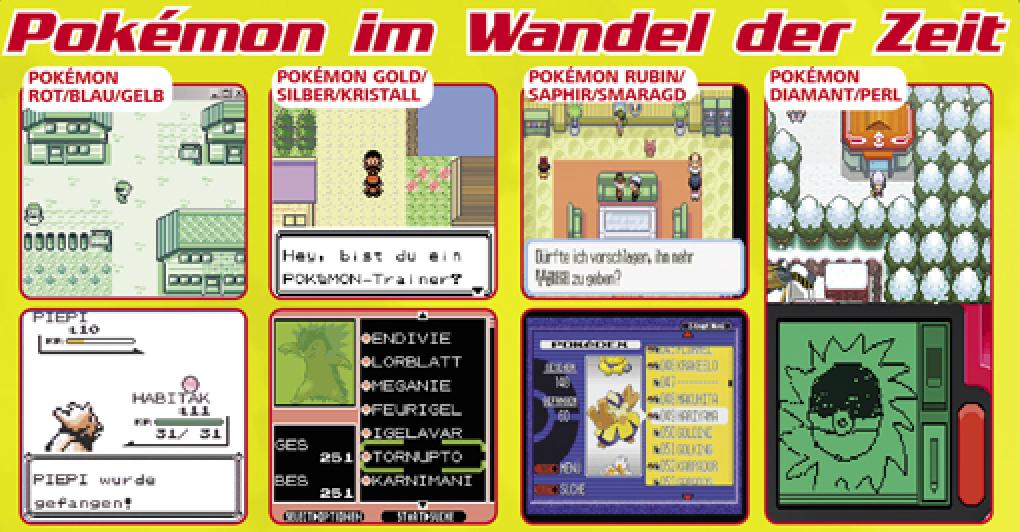 Pokémon im Wandel der Zeit