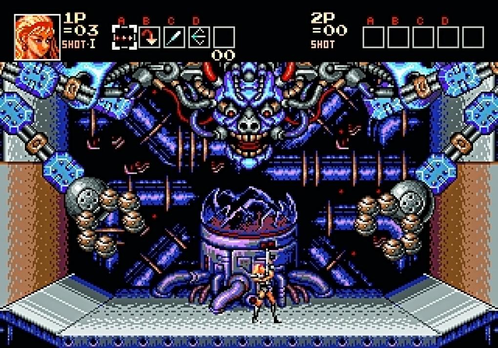 Contra: The Hard Corps (1994)
Sich alleine oder zu zweit durch Contra zu ballern, erfreut jedes Actionspieler-Herz. In Deutschland erschien das Spiel als Probotector, wir empfehlen jedoch die unzensierte, japanische Fassung. Die bietet einen kriegsentscheidenden Vorteil: eine dreiteilige Lebensleiste. Sprich: Der Spieler gibt nicht bereits beim ersten Treffer den Löffel ab. Das ist bitter nötig, denn die umfangreiche Endboss-Parade ist schwerer als eine schwangere Elefantendame.