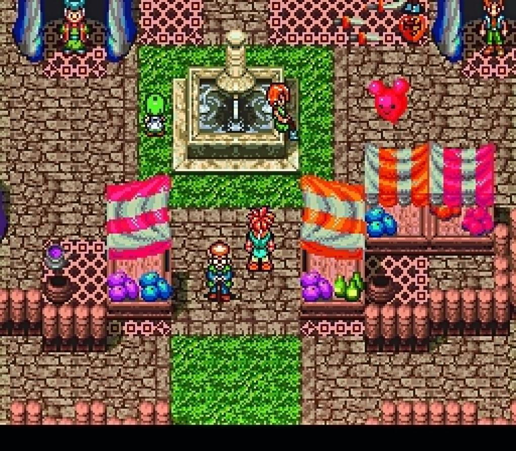 Chrono Trigger (1995)
Japanische Knuddelrollenspiele gibt es viele auf dem SNES. Eines der schönsten ist wohl Chrono Trigger, das es nicht mehr nach Deutschland geschafft hat. Anders als etwa in Final Fantasy 3 (auch top!) sieht der Spieler in der Oberwelt seine Gegner und kann Kämpfen bei seiner Reise durch die Zeit so auch ausweichen. Wer von dieser Art Spiele nicht genug bekommt, dem seien auch die Secret of Mana-Abenteuer sowie das Super Mario-RPG ans Herz gelegt.