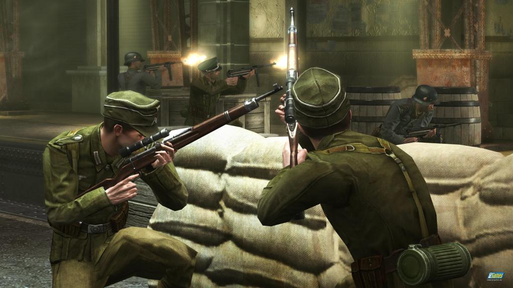 Gegen normale Soldaten hilft das Standard-Sturmgewehr.