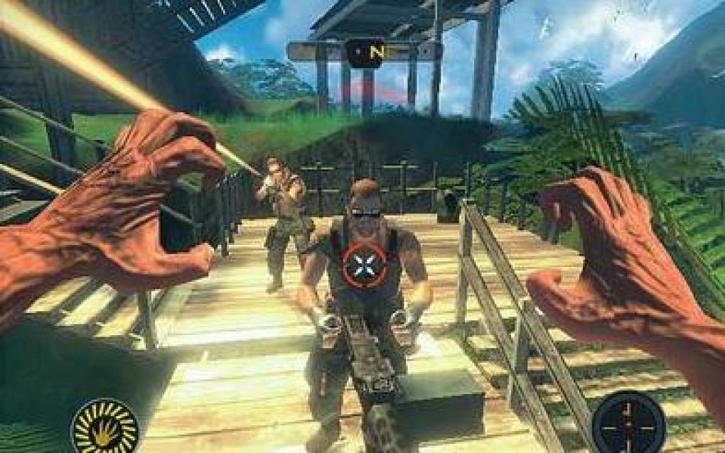 Werbung: Dieses Bild findet ihr auf der Verpackung von Far Cry Vengeance für Wii.