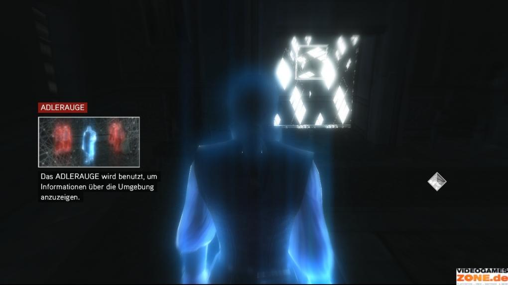 Nach dem Gespräch mit Giovanni kehrt Ezio zum Anwesen der Familie zurück. Im Inneren benutzen Sie das Adlerauge, um die versteckte Tür zu entdecken. Dahinter nehmen Sie den Inhalt der Truhe an sich.