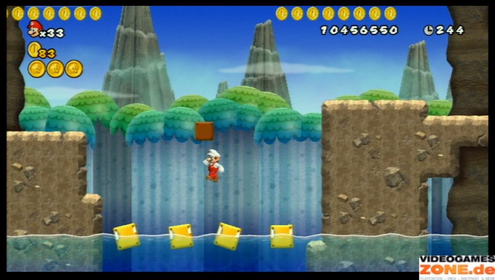 Welt 6-5 - Münze drei: Sobald ihr den unsichtbaren Block mit der Efeuranke gefunden habt, ist der Rest ein Klacks.