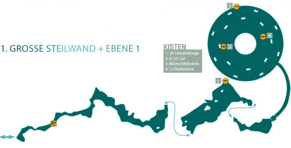 1. Große Steilwand + Ebene 1