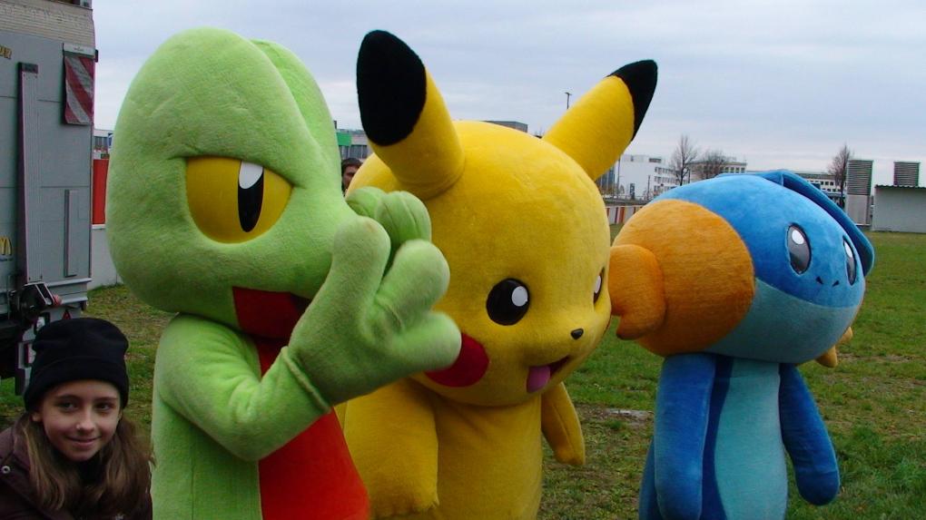 Einmal schön lachen, bitte! Die Pokémon stehen für Fototermine zur Verfügung.