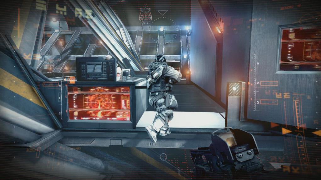 Seid ihr in der Helghast-Basis angelangt, dann geht zu dem Schießstand. Folgt dafür den vor euch laufendem Helghast.