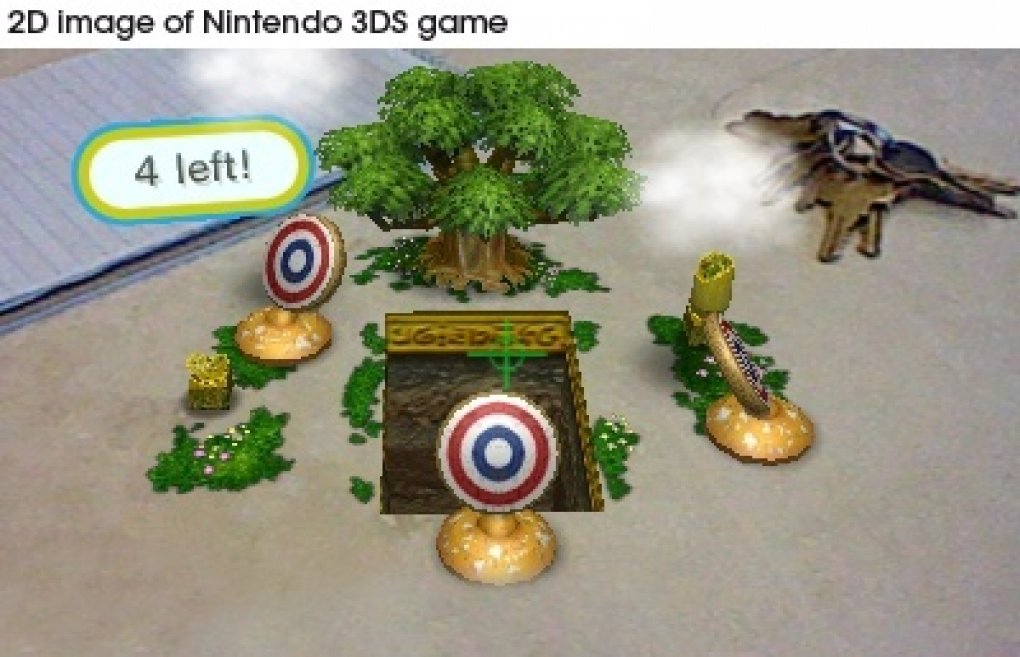 Die Augmented Reality-Funktion lässt kleine Spiele oder Charaktere wie Mario mitten in der Umgebung erscheinen.