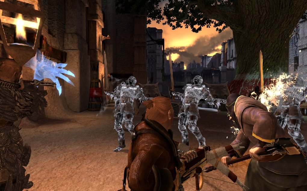 Dragon Age 2: Gegner lassen sich einfrieren und sind so anfälliger gegen heftige Nahkampfattacken - klappt dank der klassenübergreifenden Kombos richtig gut - ist aber nur auf den schweren Spielstufen nötig.