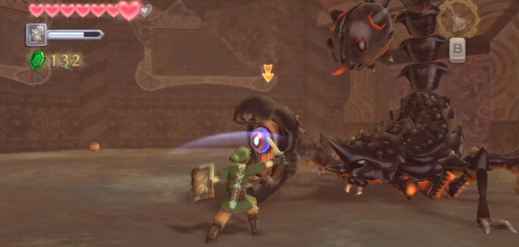 Bossfight gegen den Skorpion. 