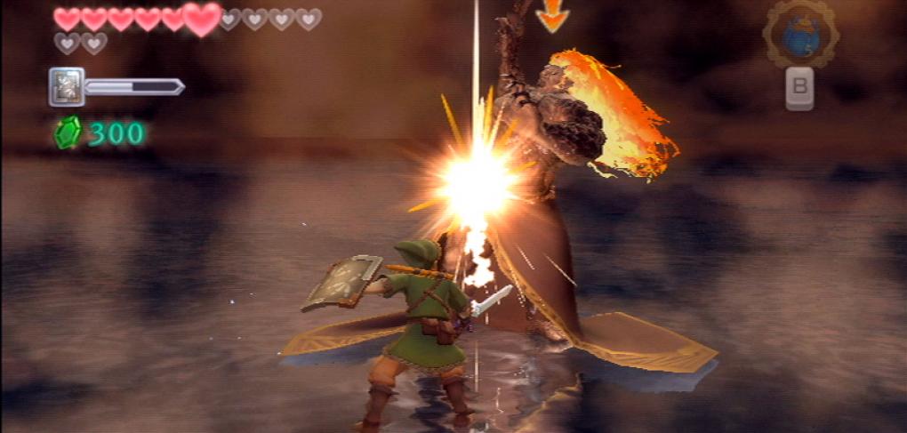 Kampf gegen Ganondorf. 