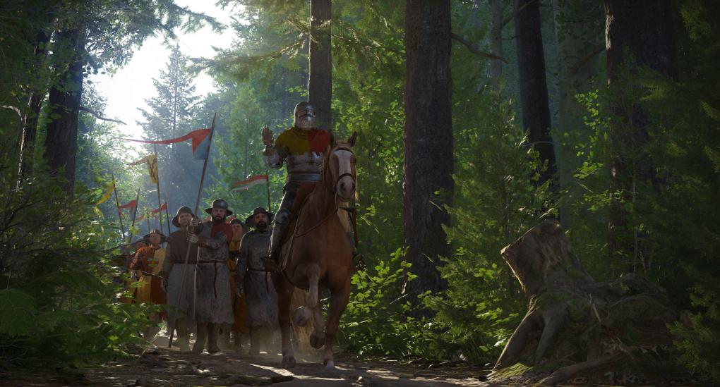 Kingdom Come: Deliverance - Die Wälder im Spiel wirken schon in der Beta sehr natürlich. Ob die hier gezeigte Vegetationsdichte aber am Ende aufrecht erhalten werden kann?