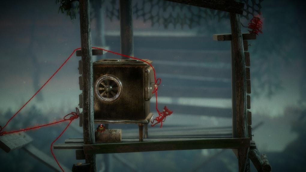 Durchdachtes Gameplay: Yarny hinterlässt einen Faden, den er als praktisches Kletterseil nutzen kann.