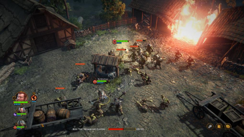  Manche Kämpfe sind rein optional. So liegt es an euch, ob ihr plündernde Ork-Meuten jagt oder sie gewähren lasst. Die Folgen wirken sich im Spiel aus.