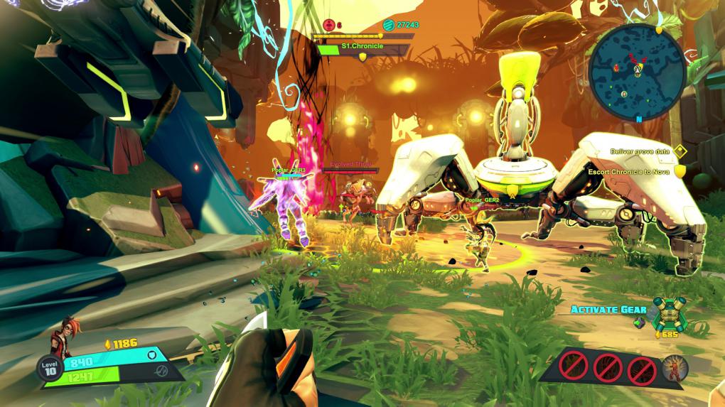 Battleborn im Test: Für den Koop-Modus gibt es lediglich drei unterschiedliche Missionstypen. Etwas zu mager, wie wir finden.