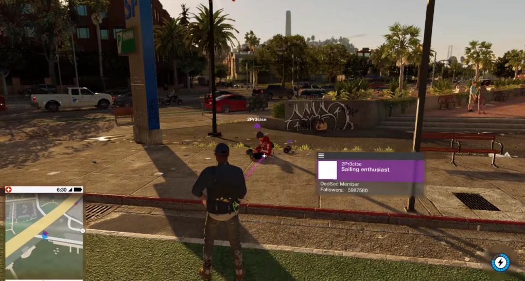 Koop-Gameplay: Solange man in Watch Dogs 2 mit dem Internet verbunden ist, kann man selbst während der Kampagne auf andere Spieler treffen.