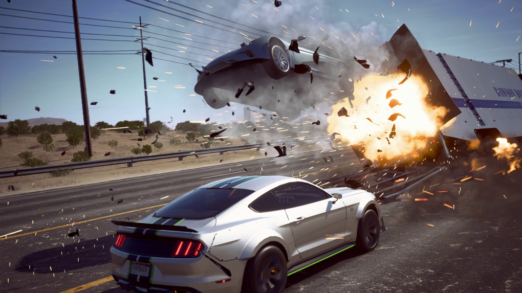 Die Action in Need for Speed: Payback ist gut inszeniert, aber nur selten interaktiv.