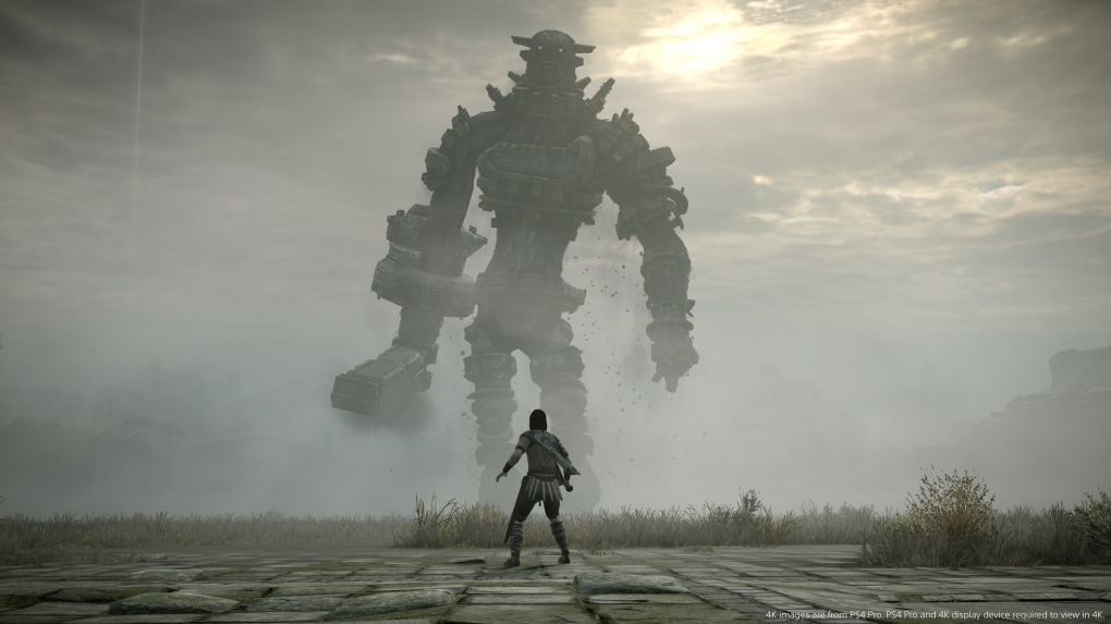 Kampfszene aus Shadow of the Colossus.