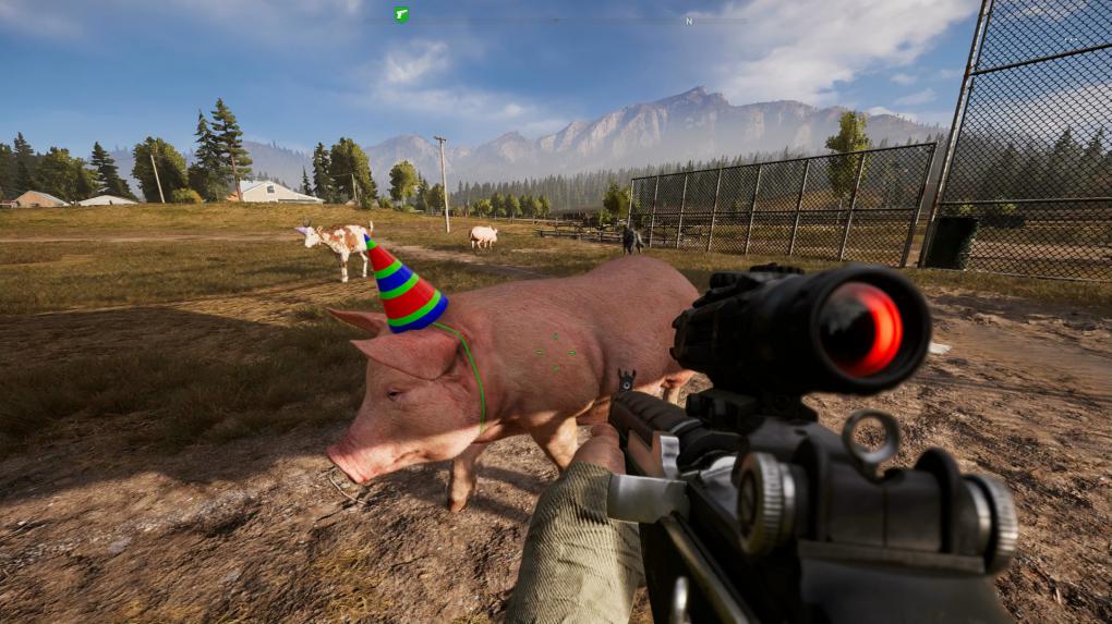 Schwein gehabt: Far Cry 5 verfügt glücklicherweise über ein ausgezeichnetes Gameplay. Ansonsten wäre der Shooter bei mir komplett unten durch.