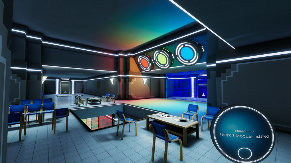 Ein Hauch von Portal: Im Verlauf des Spiels schaltet ihr eine Teleport-Funktion frei, mit der ihr euch durch die Level beamen könnt.