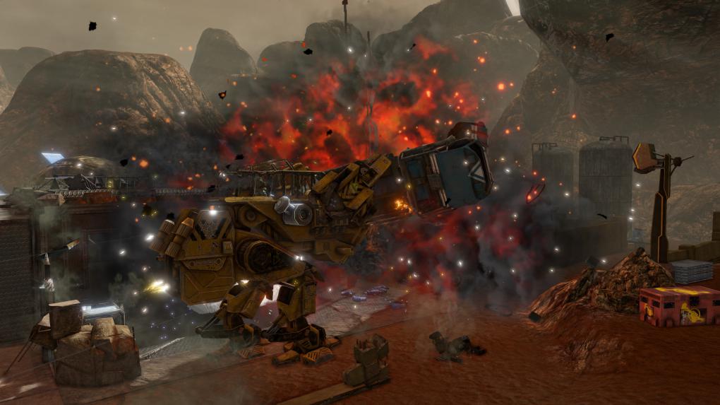 Alec Mason und sein Walker-Roboter: Eine explosive Mischung.