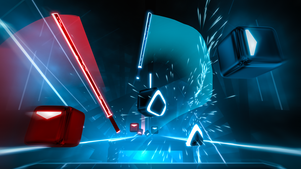 Beat Saber ist prädestiniert für Bewegungssteuerung.