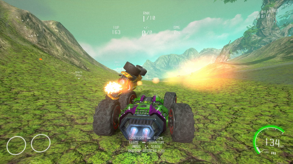 Im Deathmatch jagt ihr Rivalen Raketen in den Auspuff. (PS4)
