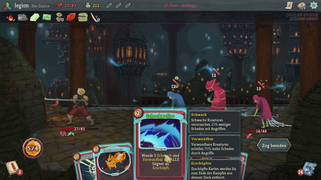 Das HUD ist aufgeräumt und durchdacht, dadurch spielt sich Slay the Spire hervorragend.
