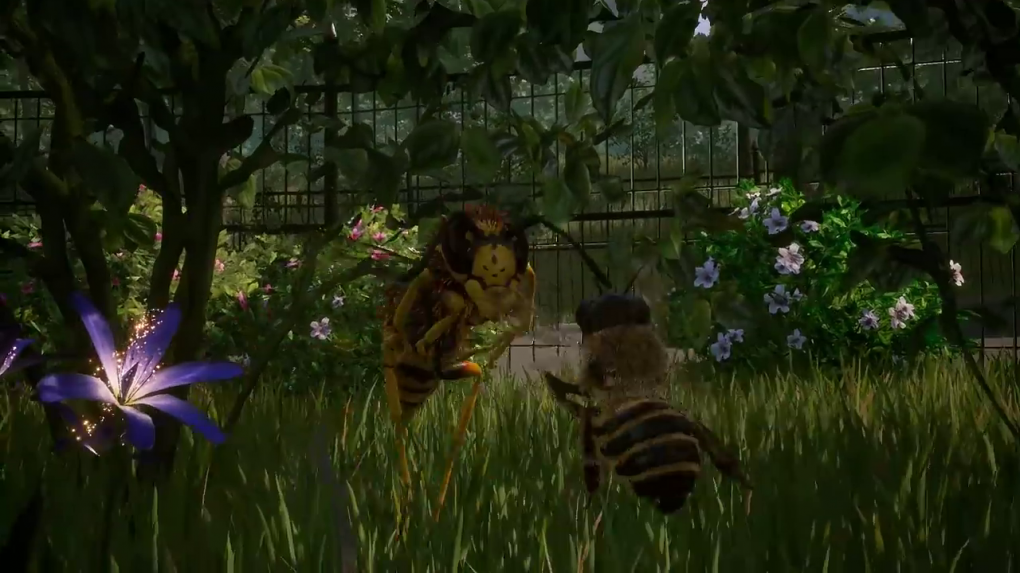 Im Bee Simulator wird es auch Kämpfe geben: Wespe gegen (eure) Biene beispielsweise.