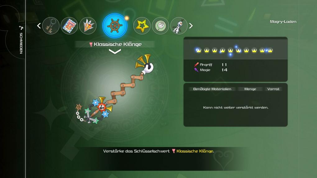 Kingdom Hearts 3 Schlüsselschwerter: Klassische Klänge