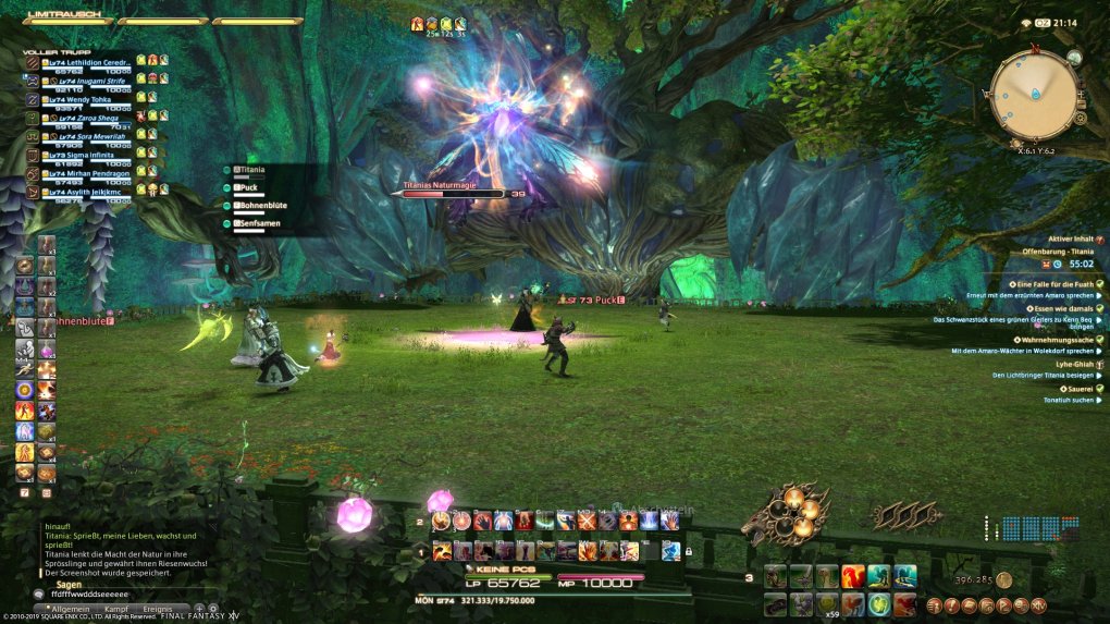 FF14: Shadowbringers im Test -&nbsp;In einer der neuen Prüfungen bekommen wir es mit Titania zu tun, dem mächtigen Oberhaupt der Pixies.