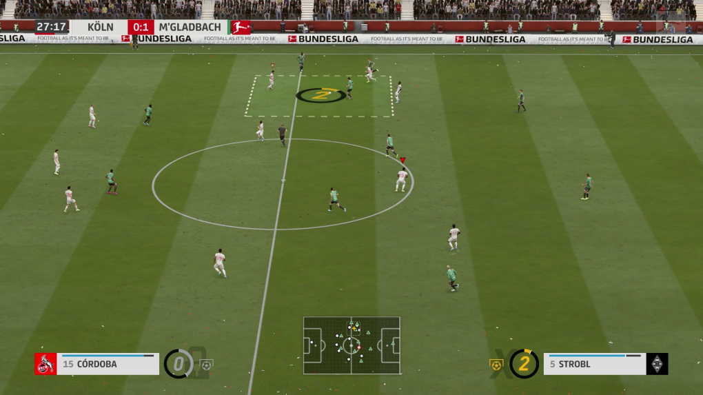 Fussballspiel in FIFA 20