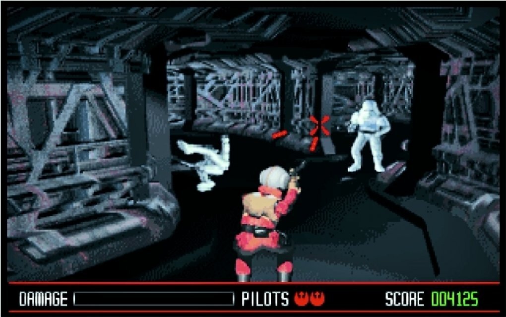 Die wenigen Bodenmissionen in Rebel Assault fallen unspektakulärer und langweiliger aus als der Rest des Spiels.