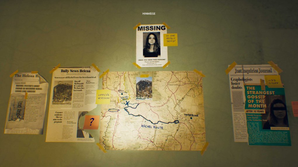 Heldin Nicole versucht das Mysterium um Rachels Tod anhand von Hinweisen aufzuklären.