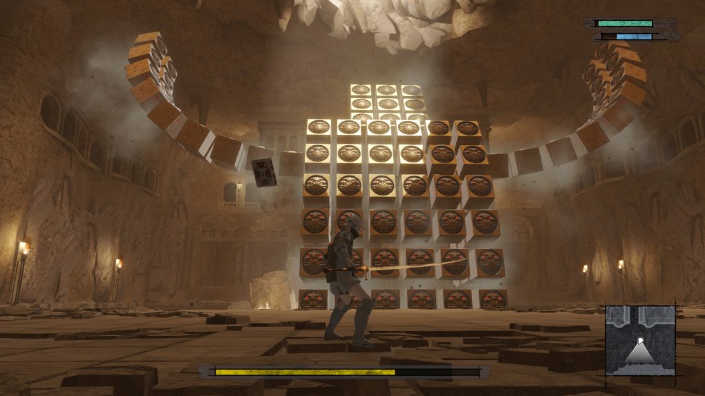 Die vielen Bosskämpfe sind zwar recht einfach zu bewältigen, überraschen jedoch immer wieder mit kreativen Mechaniken und später im Spiel mit tragischen Hintergrundgeschichten.