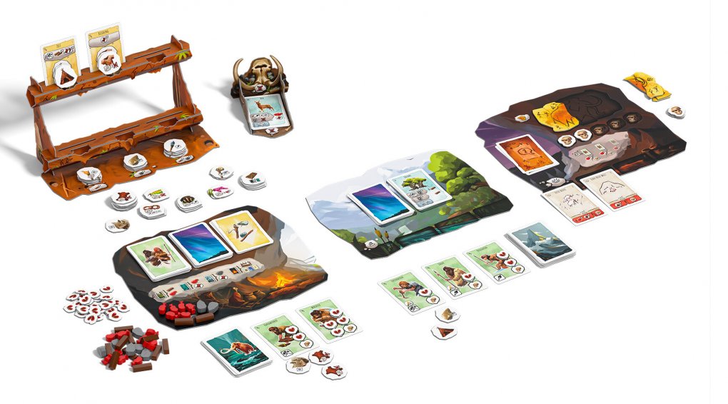 Das Spielmaterial von Paleo ist hochwertig verarbeitet und schick gestaltet.