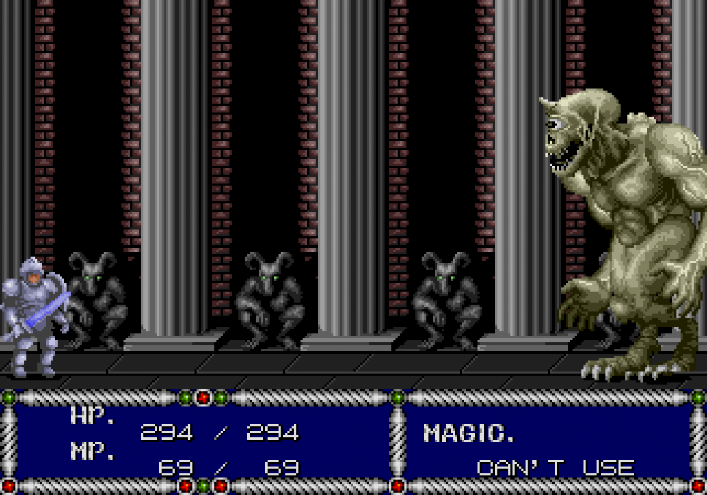 Mit dem Action-Rollenspiel Sword of Vermilion (1989) für das Mega Drive schufen Yu Suzuki und sein Team bei Sega AM2 ihr erstes konsolenexklusives Spiel. Interessant sind die regelmäßigen Perspektivwechsel – Bosskämpfe etwa finden stets aus der Seitenansicht statt.
