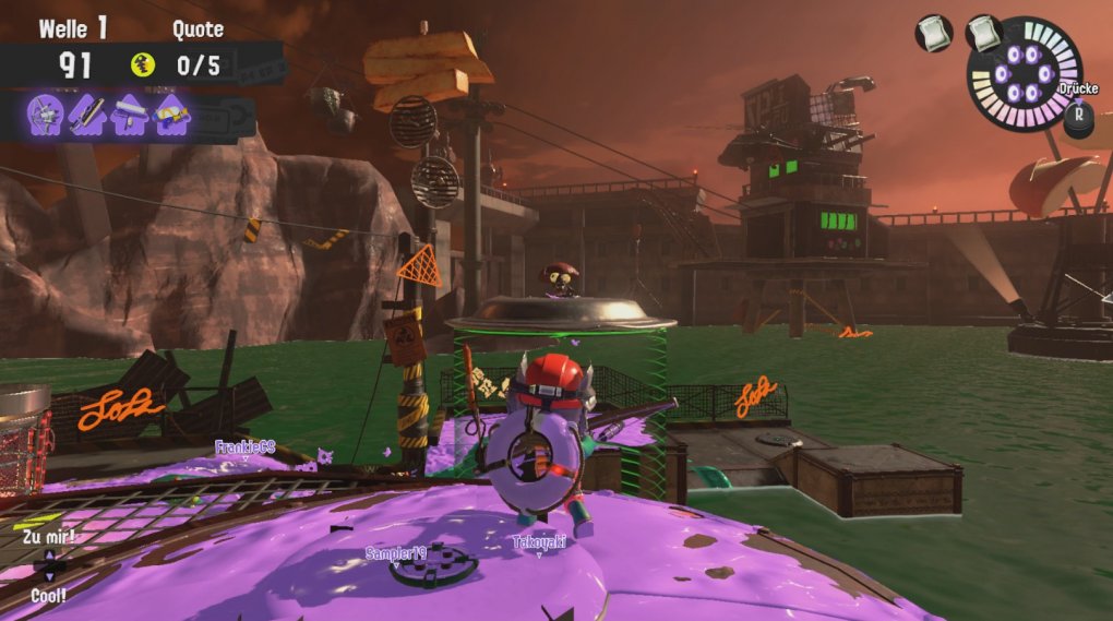 Unbekanntes Klecks-Objekt im Anmarsch! Neue und alter Boss-Salmoniden halten euch im Hordenmodus Salmon Run in Atem.