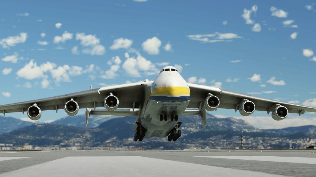 Flugzeug startet