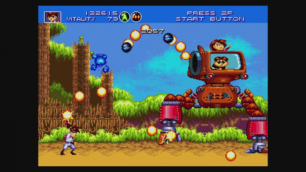 Kampfszene aus Gunstar Heroes