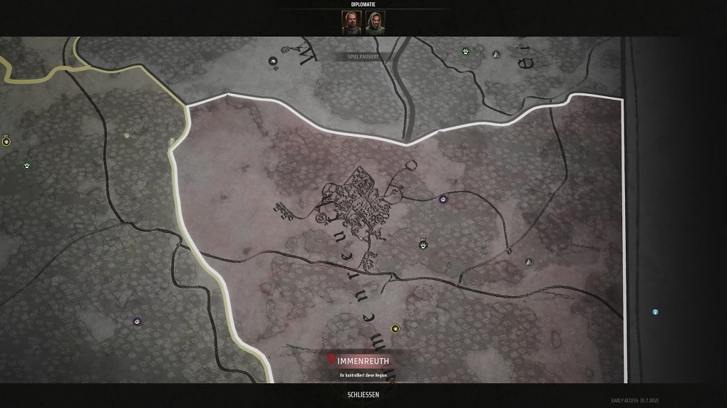 Die dynamische Karte in Manor Lords