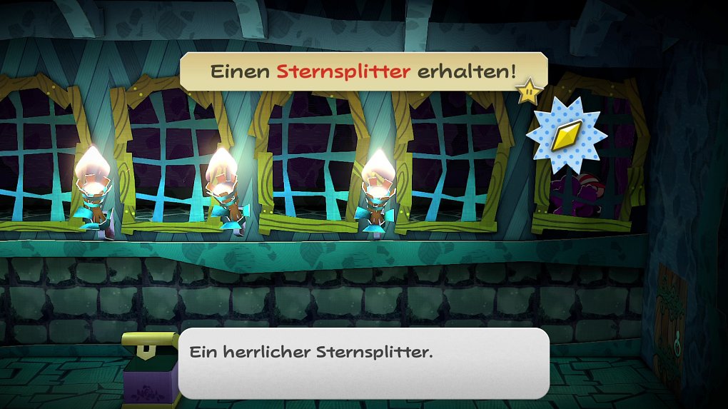 Mario findet einen Sternsplitter in der Spukabtei