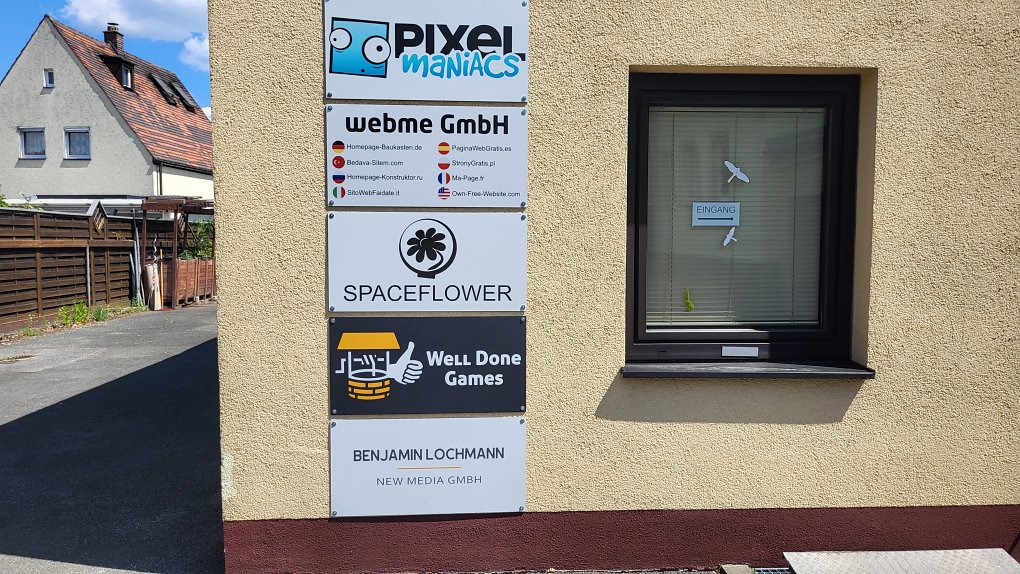 Büro der Pixel Maniacs von Außen