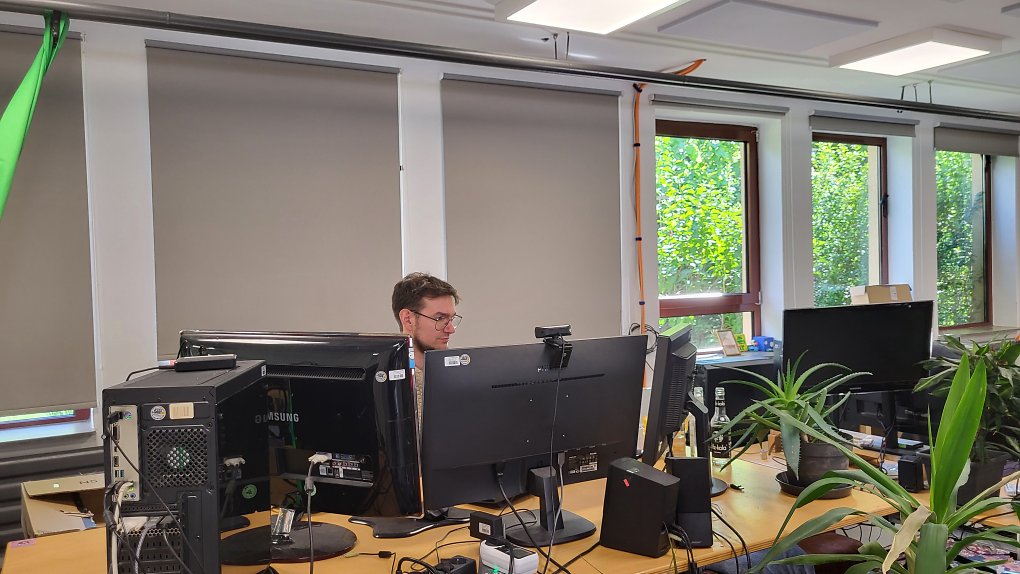 Benjamin Lochmann beim Arbeiten