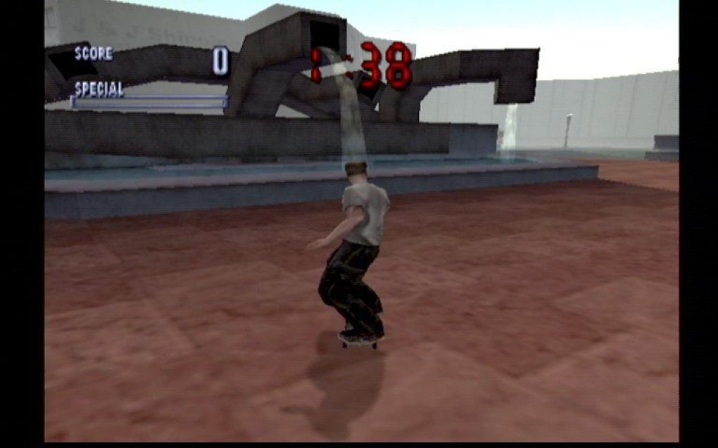 Fahren am Skateboard