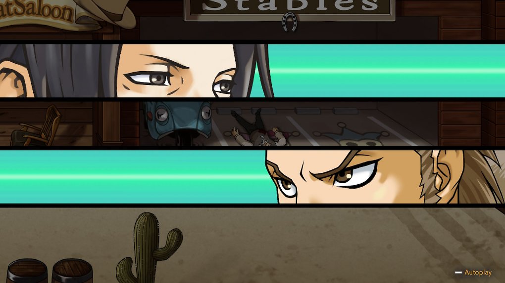 Ein verbales Standoff wird mit dem Ausschnitt der Augen der zwei Duellierenden eingeleitet.