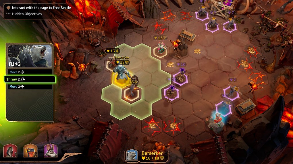 Berserker-Gameplay aus Sunderfolk.