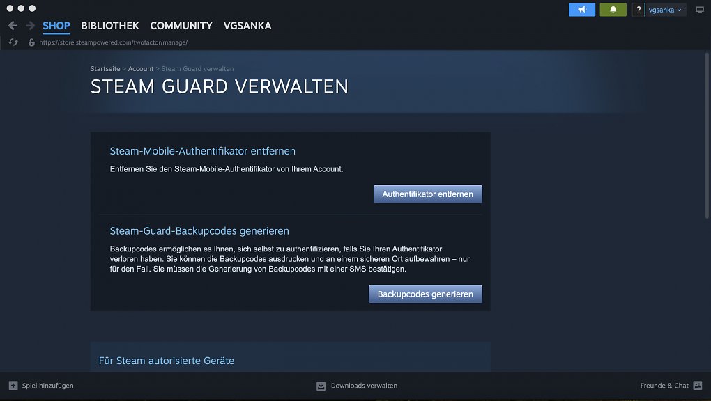 Account sichern