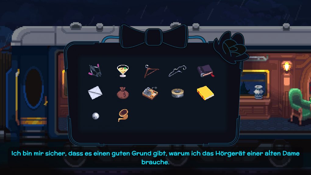 Das Inventar aus Loco Motive.
