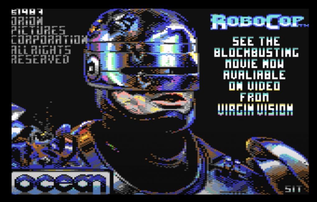 Das Ladebild aus Robocop für den C64.