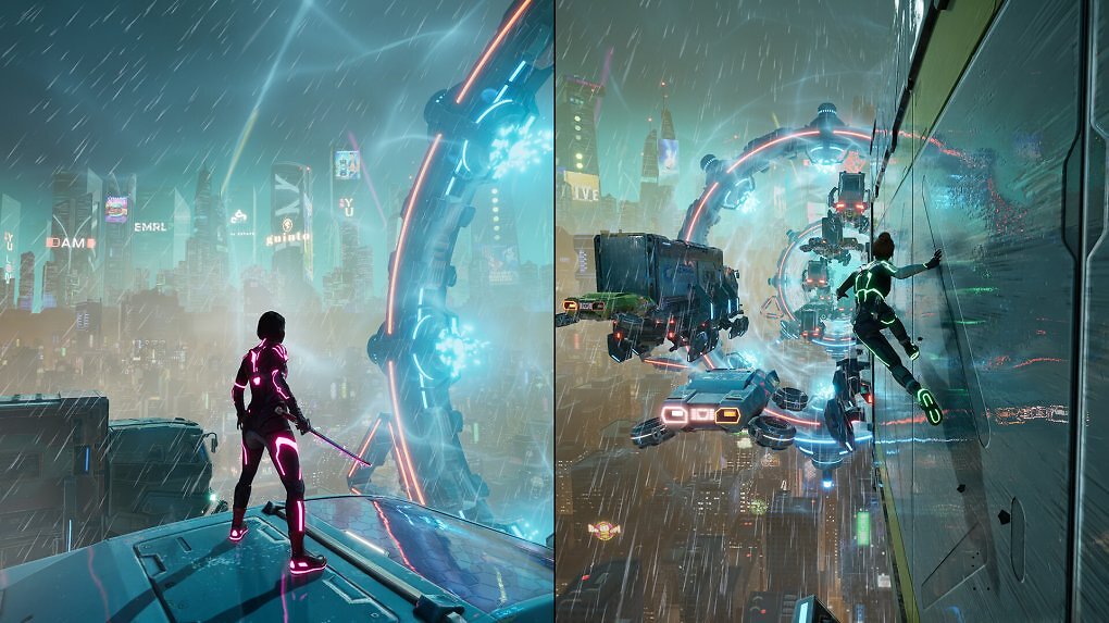 Eine geteilte Sci-Fi-Welt in Split Fiction